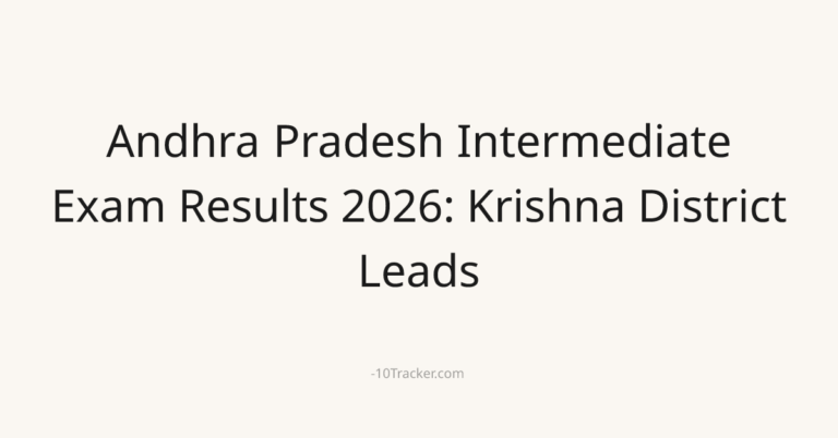 Andhra Pradesh Intermediate Exam Results 2026: Krishna District Leads