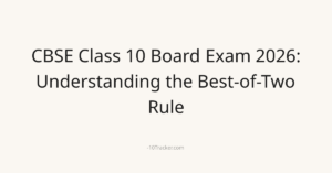 CBSE Class 10 Board Exam 2026: Understanding the Best-of-Two Rule