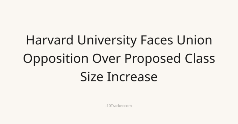 Harvard University Faces Union Opposition Over Proposed Class Size Increase